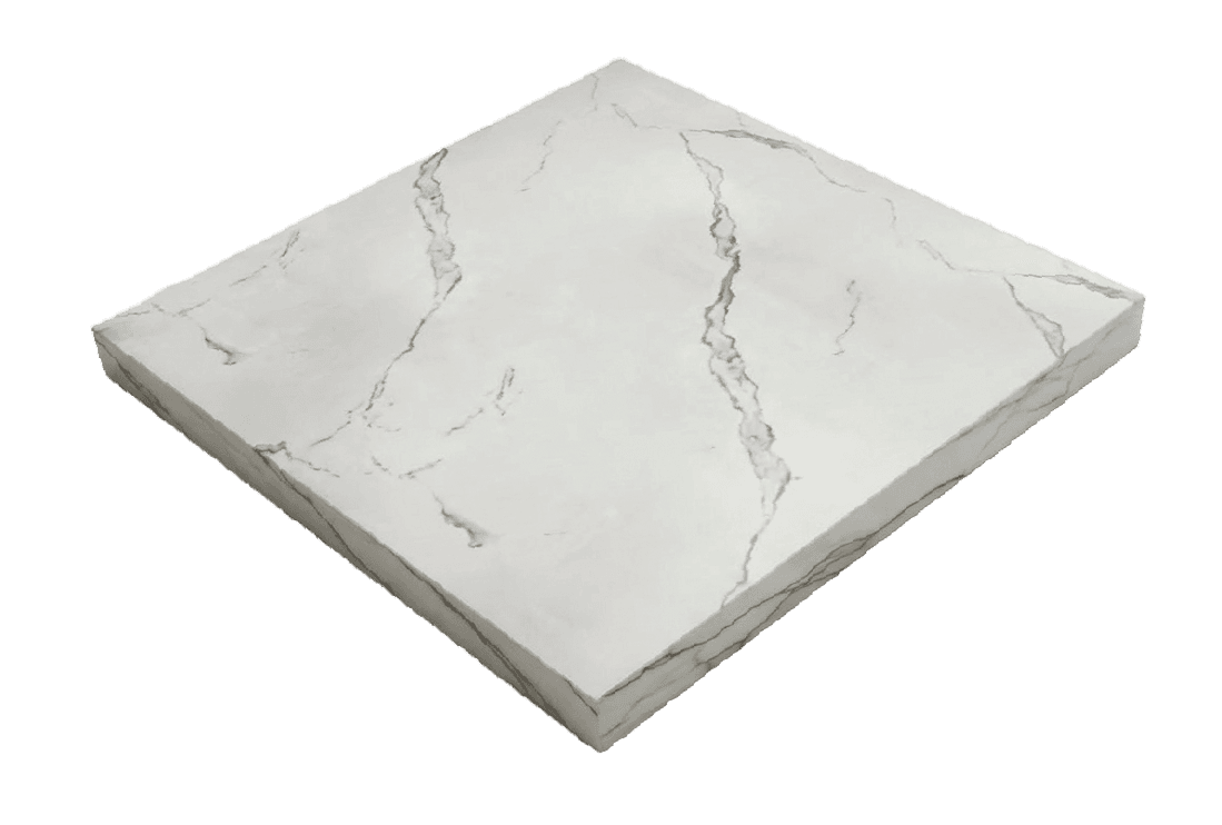 Placa tipo Mármol Blanco Calacatta (122 X 244 x 3mm)