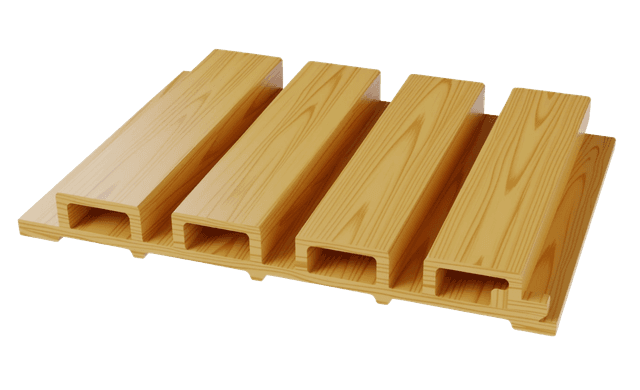 Lambrín Exterior Peralte Alto Teca (22 x 290 x 2.6)