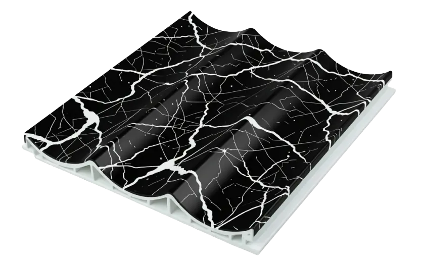 Lambrín Interior Wavy Mármol Negro Marquina 3-110 (22 x 295)