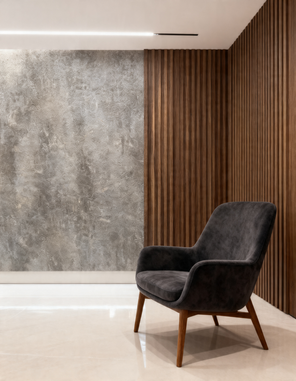 Placa decorativa SPC Gris Niebla 9008-2 (120 X 244 x 3mm)
