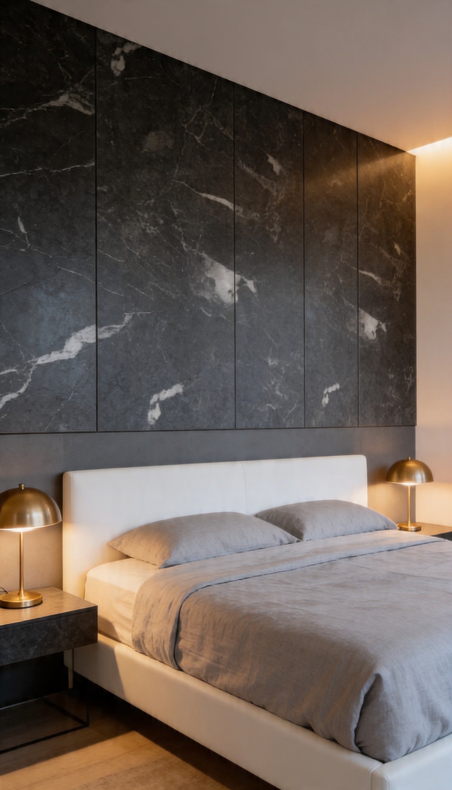 Placa decorativa SPC Black Marquina HC8877-1 (120 X 244 x 3mm)