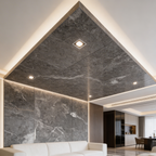 Placa decorativa SPC Black Marquina HC8877-1 (120 X 244 x 3mm)