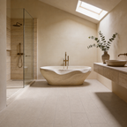 SPC Piso Limestone Sand (18.4  X 122 X 5 mm) (10pzas)(2.2448 M2)